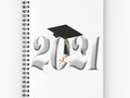 * 'Class of 2021 Grad Cap and Diploma' Spiral Notebook by Gravityx9 * Available in a select…