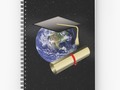 * 'World Class Graduate' Spiral Notebook by Gravityx9 * Available in a selection of ruled o…