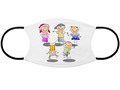 * Stick Figure School Kids Face Mask / Mouth Cover by #Gravityx9 at Cafepress * Mask featu…