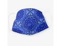 * Blue Bandana Paisley Pattern Cloth Face Mask by Gravityx9 at Zazzle * The bandanna patter…
