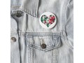 Distressed Mexican Flags - Heart Shape Button via zazzle