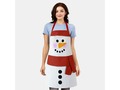 Snowman With Red Scarf Christmas Apron    via zazzle