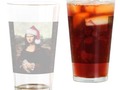 📷 * Mona Lisa Christmas Drinking Glass Tumblers by #Gravityx9 at Cafepress #SpoofingTheArts…