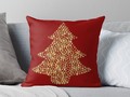 📷 * Golden Christmas Tree Throw Pillows by #Gravityx9 at Redbubble #ilovexmas * Custom Chri…