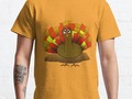 'Worried Thanksgiving Turkey' Classic T-Shirt by Gravityx9 - Worried Thanksgiving Turkey Cl…