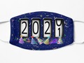 📷 * NewYear #2021 * New Years #Odometer Party Hats 2021 Blue New Years Face Mask / Mouth Co…