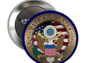 📷 * USA God Bless America Gold Seal Buttons and Magnets by #Gravityx9 at Cafepress * This d…