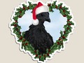 📷 * Christmas Chick * Svart Hona Chicken Holiday Die-Cut Magnet by #Gravityx9 at Redbubble…