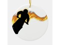 📷 * Off Road Dirt Bike with Flames Ceramic Ornament by #Gravityx9 at Zazzle #Sports4you * A…