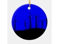 📷 * Tehacapi Wind Farm Silhouette Christmas  Ornaments at Zazzle by #Gravityx9 * Custom orn…