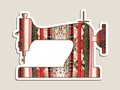 📷 * Christmas Fabric Sewing Machine Holiday Die-Cut Magnet by #Gravityx9 at Redbubble * Ava…