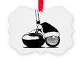 * Golf Club and Golf Ball with Santa Hat Christmas Ornament by Gravityx9 at Cafepress * Sev…