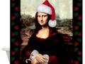 📷 * Christmas Mona Lisa Wearing a Santa Hat Shower Curtain by #Gravityx9 at Cafepress…