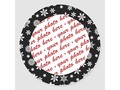 📷 * Snowflakes on Black Photo Frame Christmas Sticker by Frames4you at...