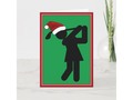 📷 * Christmas Female Golfer Christmas Card by #Gravityx9 at Zazzle #Sports4you * Two size o…