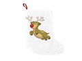 * Cute Flying Christmas Reindeer With Clouds Christmas Stocking by I_Love_Xmas at Zazzle /…