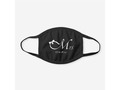 Mrs. With Ribbon Bow Black Cotton Face Mask * *20% off with code BESTZAZGIFTS*   via zazzle