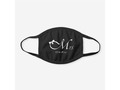 Mrs. With Ribbon Bow Black Cotton Face Mask * *20% off with code BESTZAZGIFTS* via zazzle