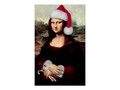 *25% off with code WEEKENDGIFTS* Mona Lisa's Christmas Santa Hat Poster via zazzle