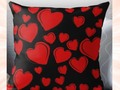 via Pinterest •Floating Hearts Patterns •Throw Pillows are Available in Several Sizes •Cho…