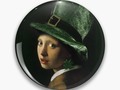The Girl With the Clover Earring Pin Designed by Gravityx9 * This design is available on t…