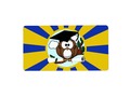 Graduation Owl With Blue And Gold School Colors Label via zazzle