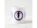 Runner in Circle of Stars Large Coffee Mug via zazzle