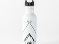 * Campfire and Tent Water Bottle (White) by Symbolical at Redbubble #Gravityx9 * Stay hydra…