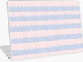 "Rose Quartz and Serenity Faux Lace" Laptop Skin by Gravityx9 | Redbubble