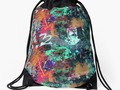 * Graffiti and Paint Splatter Drawstring Bag by #Gravityx9 at Redbubble * Keep your books a…