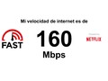 Mi velocidad de internet es de 160Mbps. ¿Cuál es tu velocidad de internet? gracias a ClaroColombia