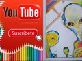 Dibujando un Marciano / Dibujo a colores: via YouTube