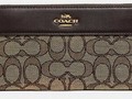 Check out NEW COACH ACCORDION ZIP WALLET IN SIGNATURE JACQUARD WITH STRIPE F76638 #Coach via eBay