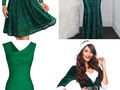 Green Dress For Christmas Party