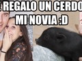 Me gustó un video de YouTube LE REGALO UN CERDO A VIOLETA