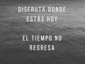 Tu vida Tu familia Tu trabajo Tu iglesia Todo pero todo debes DISFRUTARLO no aguantarlo... Dios nos ha dado todo p…