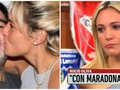 Roció Oliva y Claudia Villafañe, juntas por la salud de Maradona