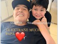 Diego y Dieguito. La foto que dará vuelta al mundo