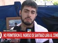 Santiago Lara no pudo ingresar al cementerio para despedir a Maradona