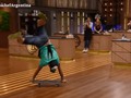 Quedó eliminado y se fue de Masterchef Celebrity… en patineta!