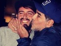 Diego Junior estuvo presente en un nuevo mural homenaje Maradona