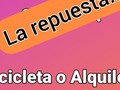 Bicicleta o Alquiler? La repuesta