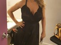 El vestido transparente de Marina Calabro