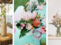 Centros de flores para decorar tu mesa via maquillajebello DeGuapas