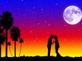 #fliiby Palm Tree Sunset ~ Romantic Art Design