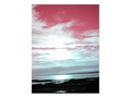 Labrador Coast Pink Skies and Beach Postcard via zazzle