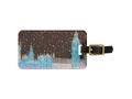 Big Ben Westminster Abbey London Red Skies Luggage Tag via zazzle
