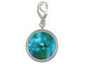 Customizable Blue Dazzle Bracelet Jewelry Charm #customcharms #customjewelry via zazzle