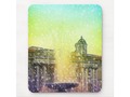 London Fountain Blue Yellow Snow Mouse Pad via zazzle #london #custommousepads