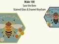 Check out Make 100 - Save the Bees Stained Glass and Enamel Keychain by Patch Press on Kickstarter